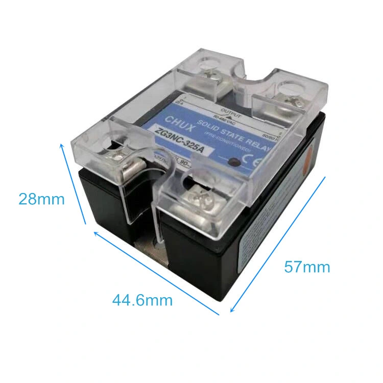 Single Phase 50A AC Control AC 220V Relay SSR-50AA Plastic Cover Solid State Relay